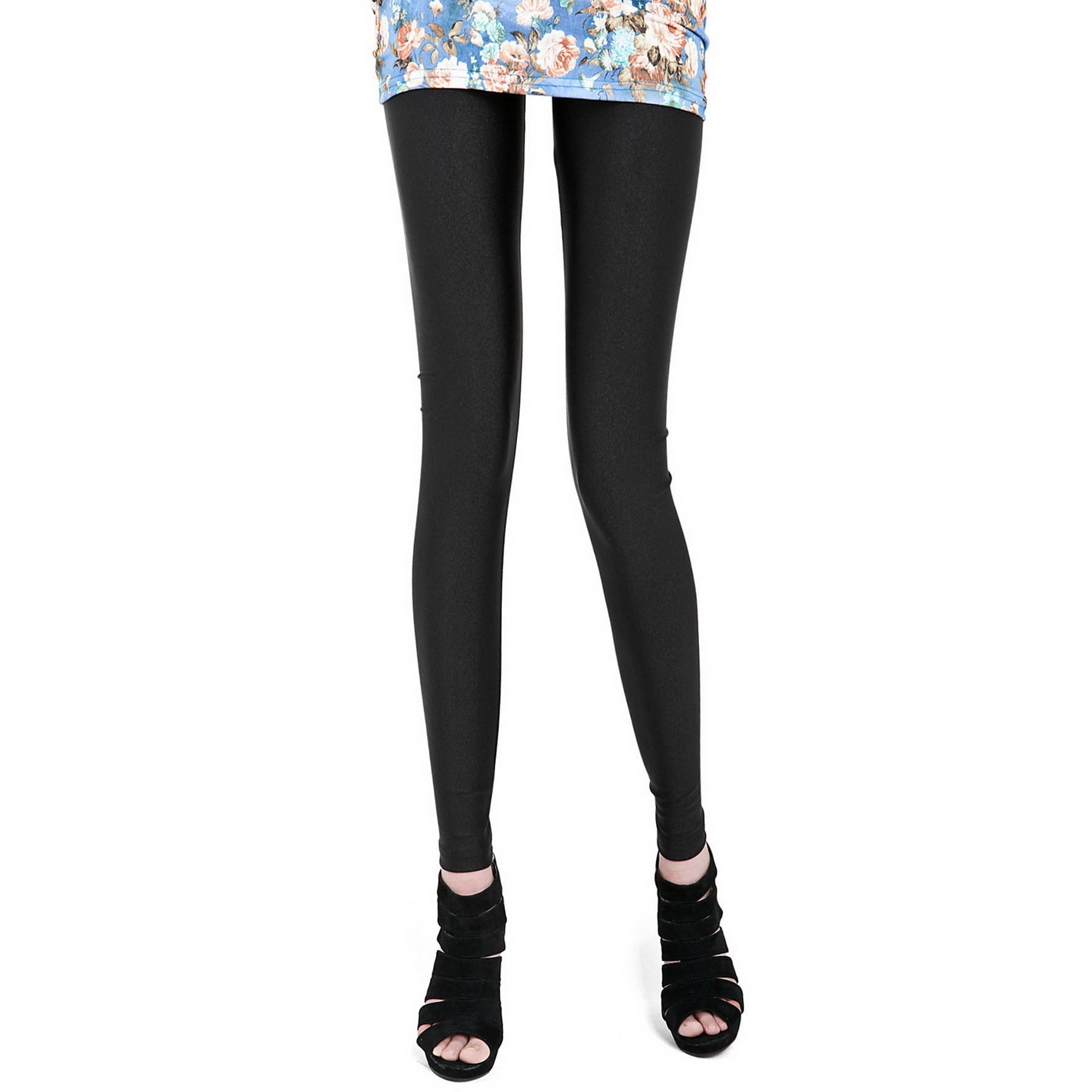 Rubberfashion Leggings Damen Matt - sexy 80er Jahre Legging - Leggins blickdicht für Frauen